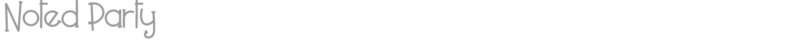 Noted Party font preview